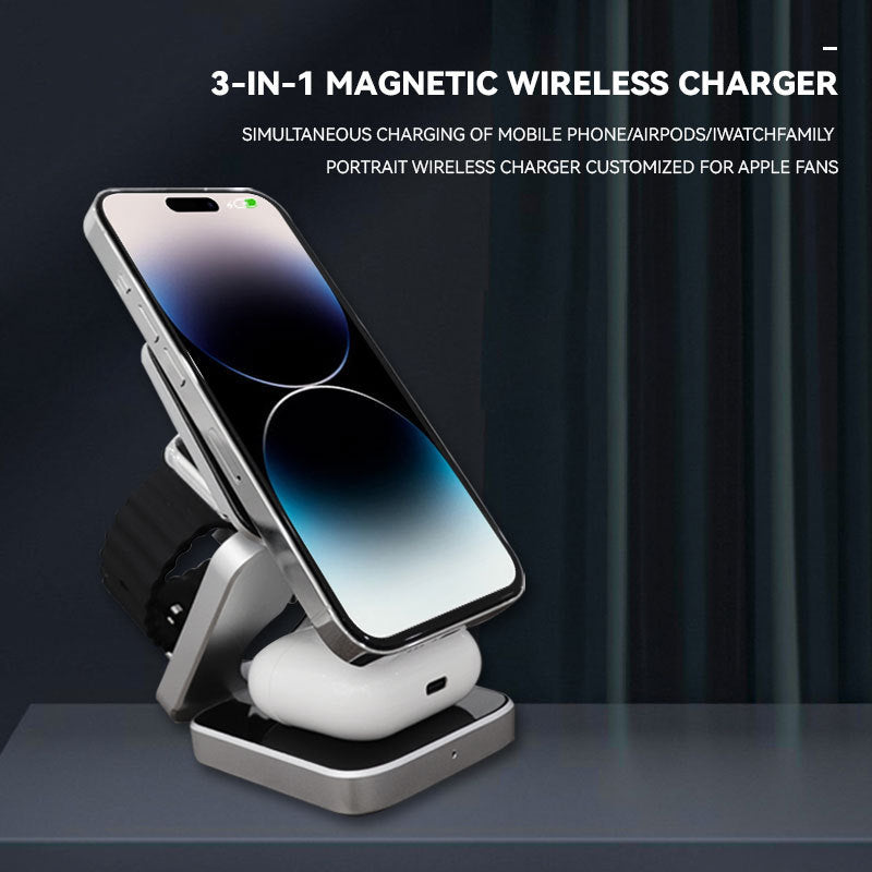 Three In One Desktop Wireless Charging Bracket Three In One Desktop Wireless Charging Bracket